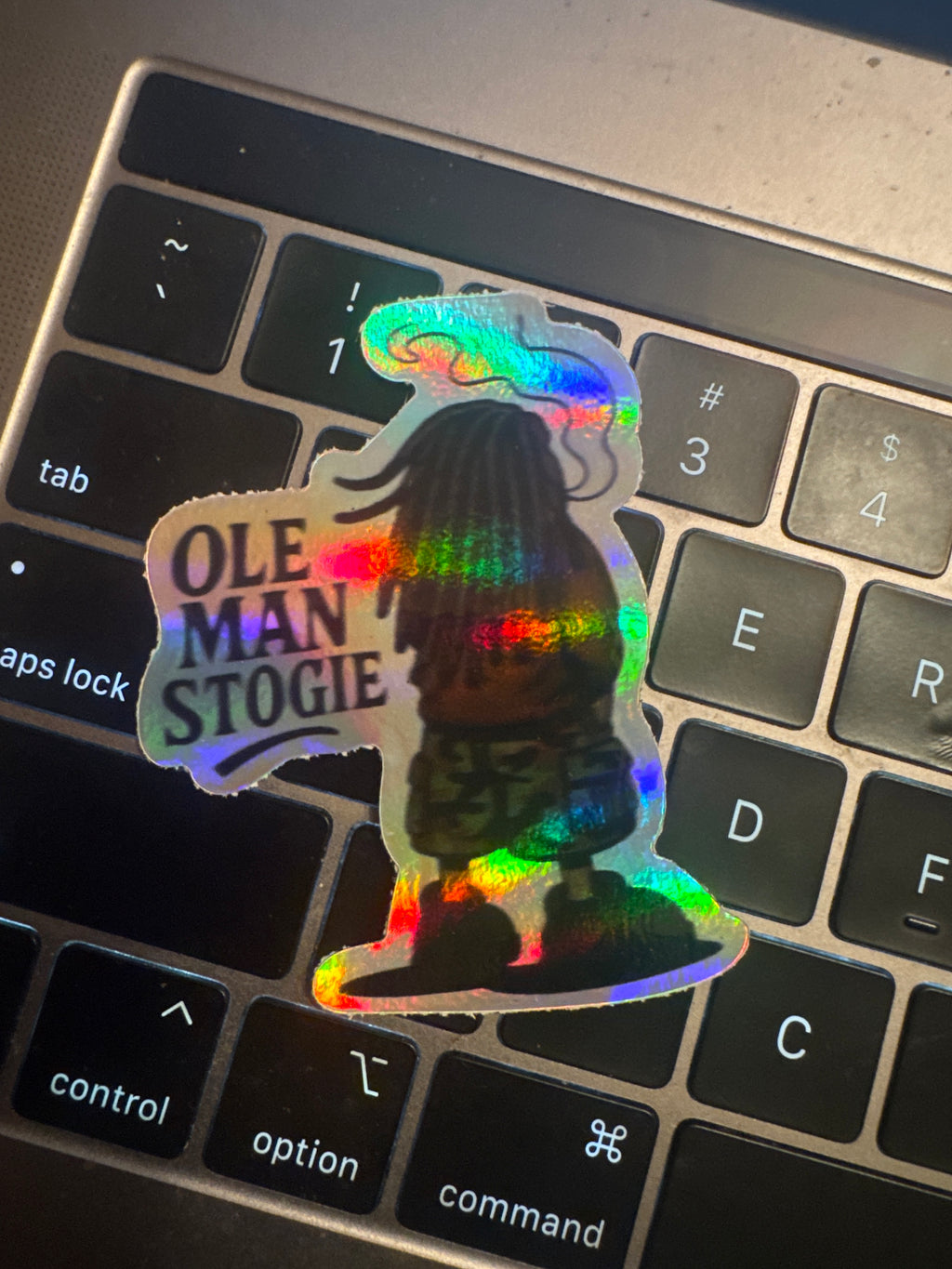 SLOWBURN STICKER #iridescent #camo￼